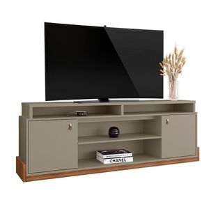 Rack Para Tv Até 75 Mobler Montana Grigio/cinamomo