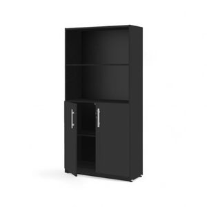 Armário Estante Com Prateleiras Light Preto