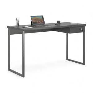 Mesa Home Office Escrivaninha Industriale 1,20 Preta Com Gaveteiro