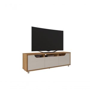 Rack Para Tv Jersey 1.60m 1 Gaveta Cedro/off White - Casa D