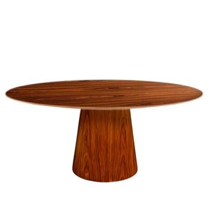 Mesa De Jantar Cone Oval 160x90 Cm Madeira Pau Ferro