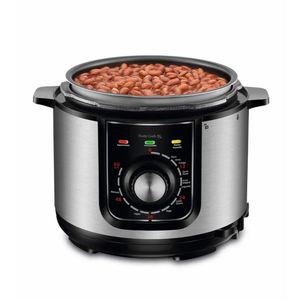 Panela Eletrica De Pressao Pratic Cook 5L Mondial Preto Inox 127V