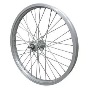 Roda Traseira P/ Bicicleta Aro 20 Alumínio Polido Raio Fino
