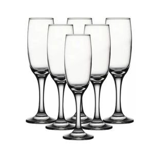 Jogo 6 Taças Para Champanhe Vidro Prime Eden 190ml - Glass