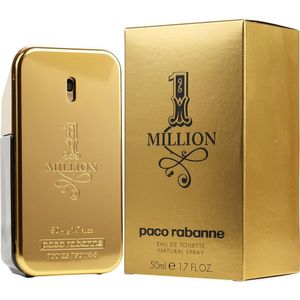 Perfume Masculino Paco Rabanne 1 Million Paco Rabanne Eau De Toilette Spray 50 Ml