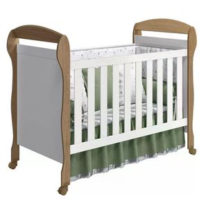 Berço Mini Cama Danny Branco Fosco Mezzo Fosco - Reller Móveis Branco Fosco Mezzo Fosco
