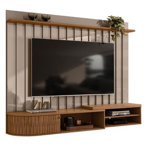 Home Painel Suspenso ímola Fendi Naturale Para Tv Até 75 - Madetec Fendi Naturale