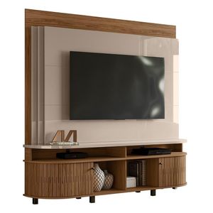 Estante Home Theater Daytona Fendi Naturale Para Tv Até 65 - Madetec Fendi Naturale