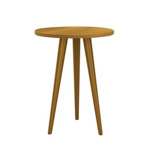 Mesa De Canto Theo Savana Com Pés Amadeirado - Reller Móveis Savana