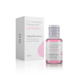 Óleo Para Massagem Beijável Função Hot Sentidos 30ml Algodão Doce