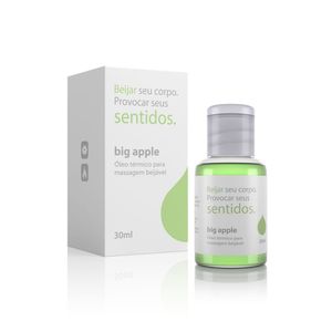 Óleo Para Massagem Beijável Função Hot Sentidos 30ml Maçã Verde