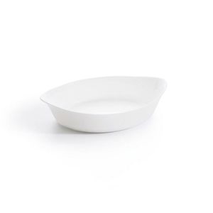 Travessa Oval Smart Cuisine Em Vidro Temperado Luminarc Branco