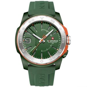 Relógio Quartzo Display Luminoso Esportivo A Prova água Pulseira De Silicone 5atm Verde