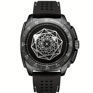 Relógio Esportivo Elegante Multifuncional Luminoso De Silicone Com Design Resistente Preto
