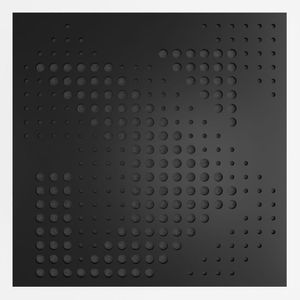 Painel Acústico Absorvedor Decorativo Skal01 60x60cm Maestra Preto Cor Interna Da Lã Preto