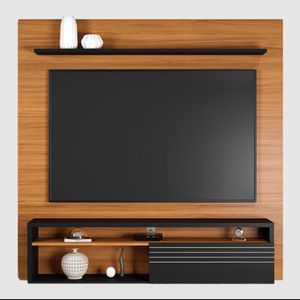 Painel Nt1100 160cm Para Tv Até 65 Polegadas Notável Preto Tx- Freijó Trend
