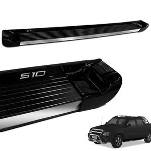 Estribo Lateral S10 Cd 1995 A 2011 Preto Liszt Personalizado