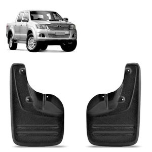 Kit Apara Barro Hilux 2005 A 2008 Protetor Dianteiro 2 Peças