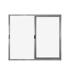 Janela 2 Folhas De Correr S/ Grade 1.00 X 1.50 Alumínio Brilhante Linha Modular - Hale