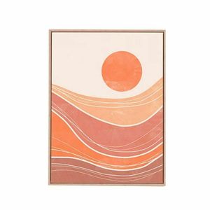 Quadro Decorativo De Canvas Por Do Sol 60 X 45cm - Mart