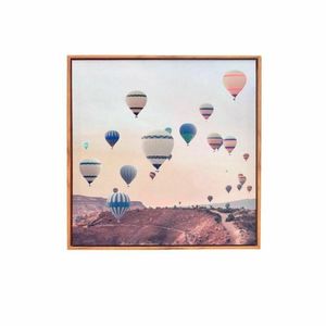 Quadro Decorativo De Canvas 27 Balões 50 X 50 Cm - Mabruk