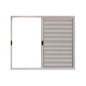 Veneziana 3 Folhas De Correr S/grade 1.00 X 1.50 Alumínio Branco Linha Modular - Hale