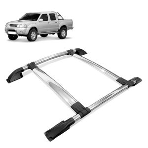 Rack De Teto Bagageiro Frontier 2003 A 2007 Tubolar Cromado