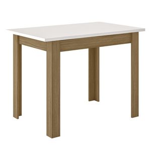 Mesa De Jantar Sala Bellagio 108 X 68 Cm Carvalho/off White