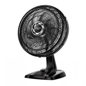 Ventilador De Mesa 40cm Mondial Turbo VT40NB Com 8 Pás Preto E Prata 110V