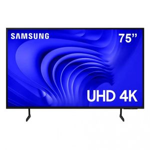 Smart Tv 75 Samsung 75du7700 Led, Processador Crystal 4k, G Preto
