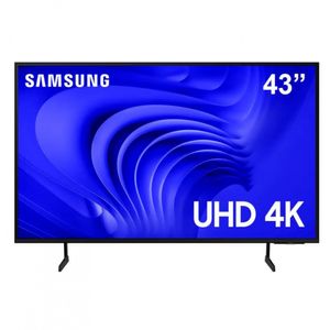 Smart TV 43 4K Samsung UN43DU7700GXZD LED Crystal 4K Preto Bivolt