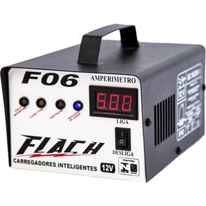 Carregador De Bateria Inteligente 14v 6a Bivolt Flach F06