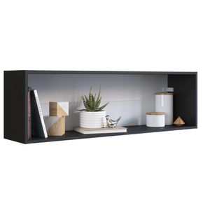 Nicho De Parede Horizontal Multiuso Funcionale Art In Moveis Preto