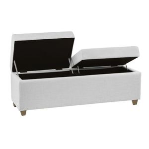 Recamier Bau Paris 1,60m Corino Branco - Clique Decorações