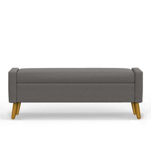 Recamier Bau Londres 1,40m Suede Cinza - Clique Decor