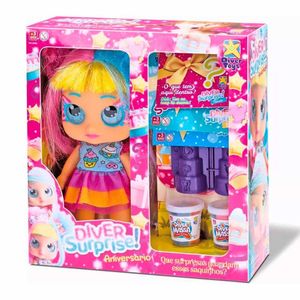 Boneca De Vinil Diver Surprise Aniversário Loira Divertoys
