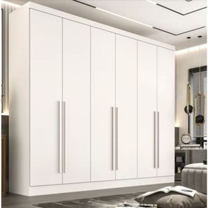 Guarda Roupa Casal 6 Pts 100% Mdf Gramado - Móveis Valverde