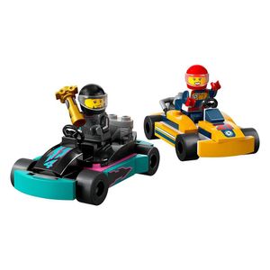 Bloco De Montar City Karts E Pilotos De Corrida 99 Peças Lego