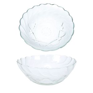 Kit Tigela Bowl Em Vidro Transparente 8 Peças 250ml