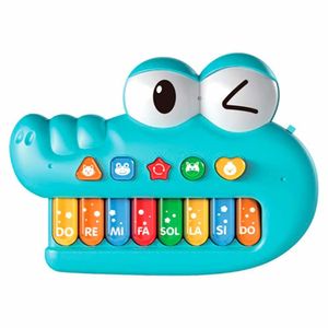 Pianinho Infantil Musical Crocodilo Braskit