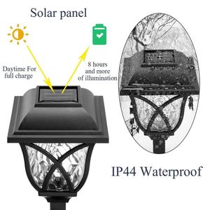 Luminária Solar Luz De Led Branco Para Jardim