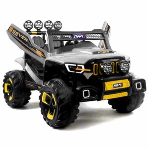 Carro Elétrico Infantil Super Cross 4x4 12v Cinza Zippy Toys