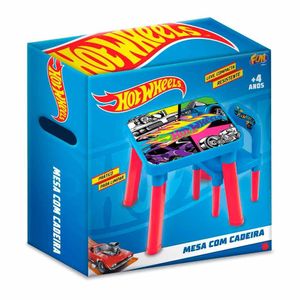 Mesa Com Cadeira Para Atividades Hot Wheels Fun Divirta-se