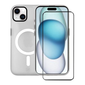 Kit Capa Magsafe Pro Transparente E Pelicula Ultra Glass Para Iphone 15 - Gshield