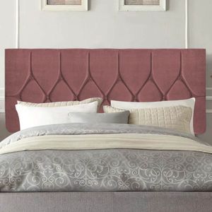 Painel Estofada Istambul Botão Capitonê 100cm Solteiro Para Cama Box Quarto Suede Rose Gold - Gat Magazine