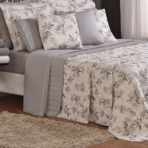 Cobre Leito King Top Line Estampado 180 Fios 3 Peças - Capri
