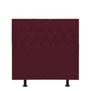 Cabeceira Estofada Istambul Capitonê 90cm Solteiro Box Quarto Suede Bordô - Gat Magazine