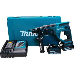 Martelete Combinado Sds Plus Sem Fio 18v Força 1,9j Com Baterias Carregador Maleta Dhr202rfe Makita
