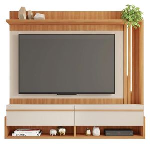 Painel Para Tv Até 60 Polegadas Marrom Vivenda Caemmun