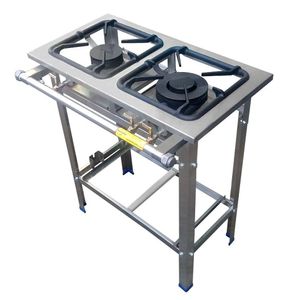 Fogao 2 Bocas 30x30 Duplo B.p P5 Inox Milenium Metalnox Lma2